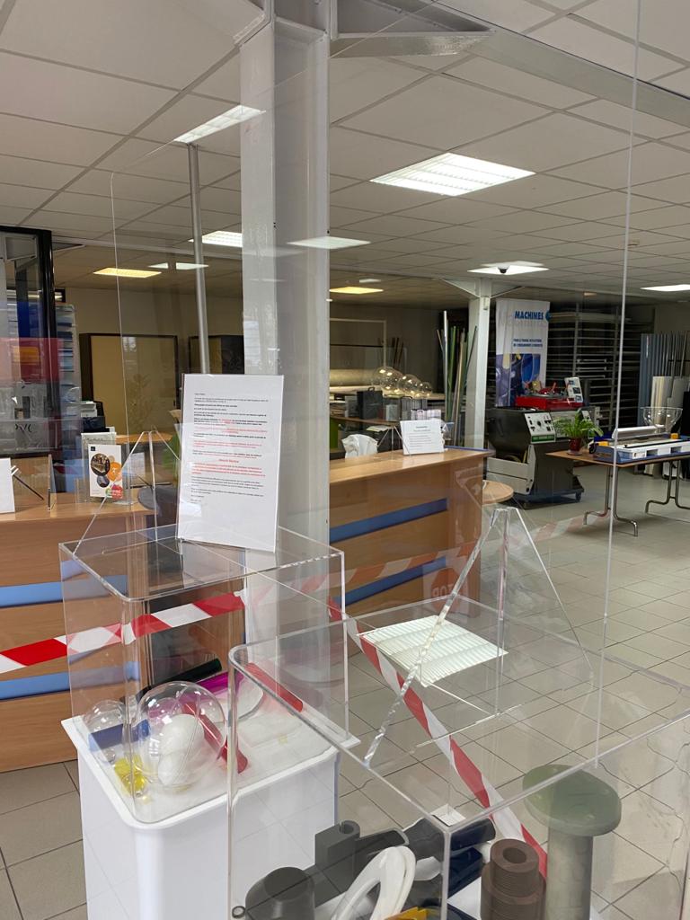 Visière De Protection En PVC / Plexiglass - Anti-postillons - Fabriqué En France - Neuf